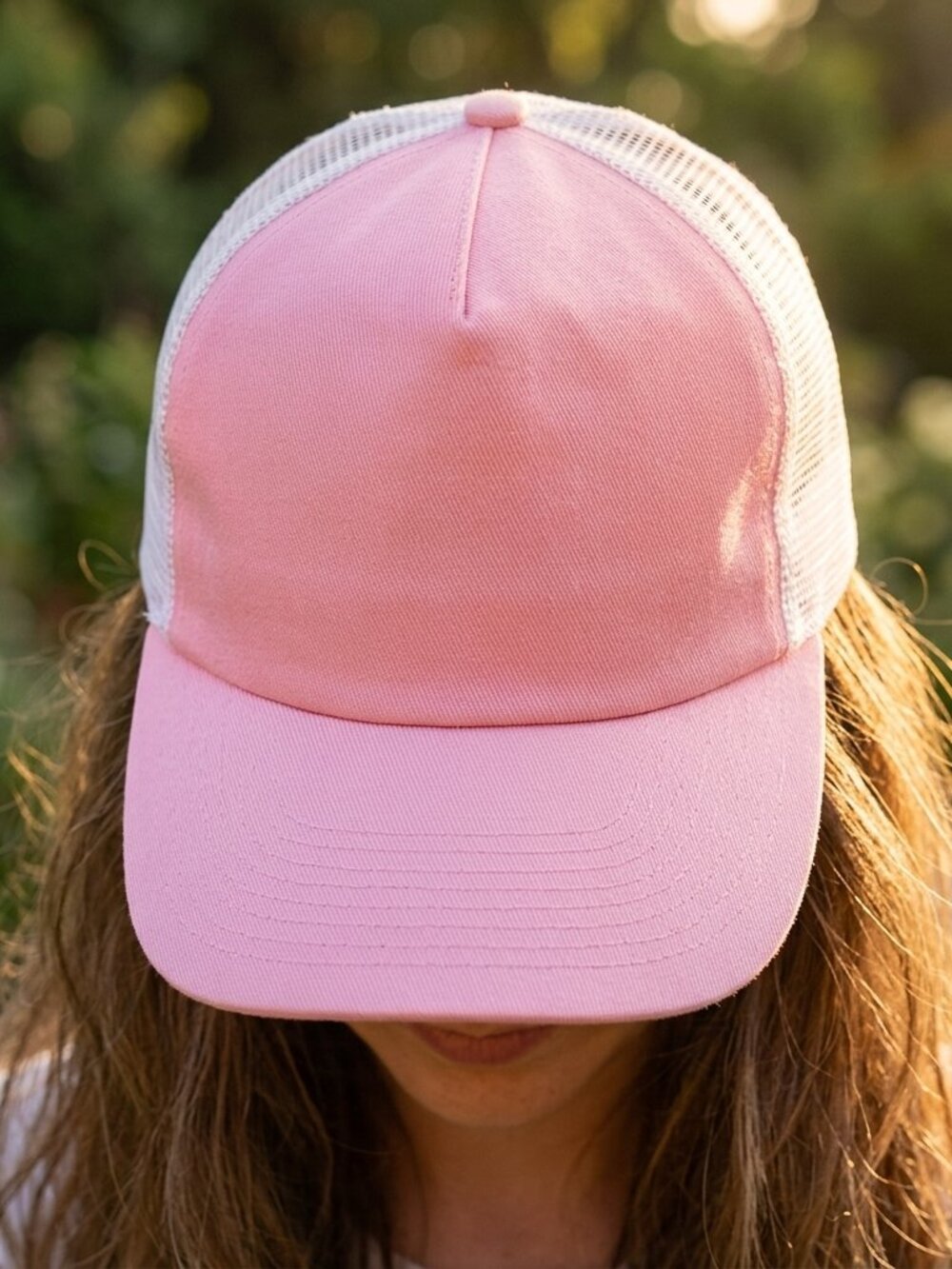 *Pink and White Trucker Hat